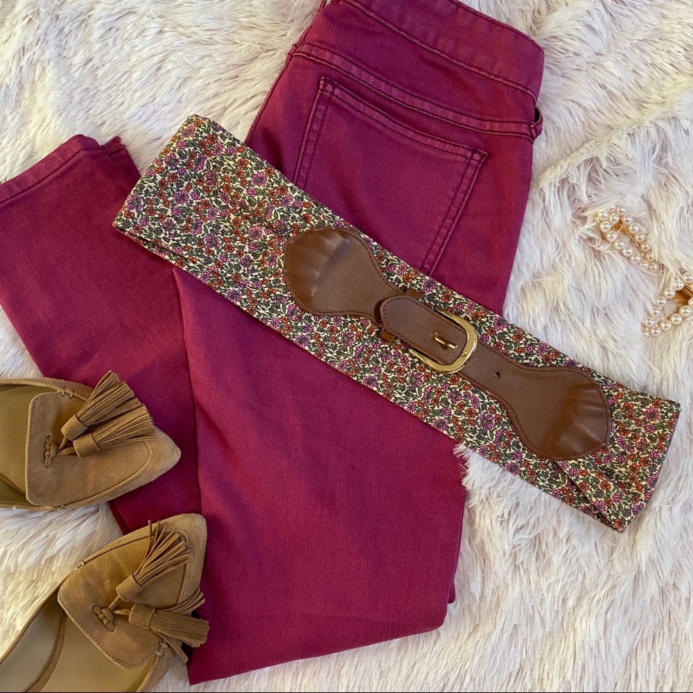 H&M Multicolored Floral Belt